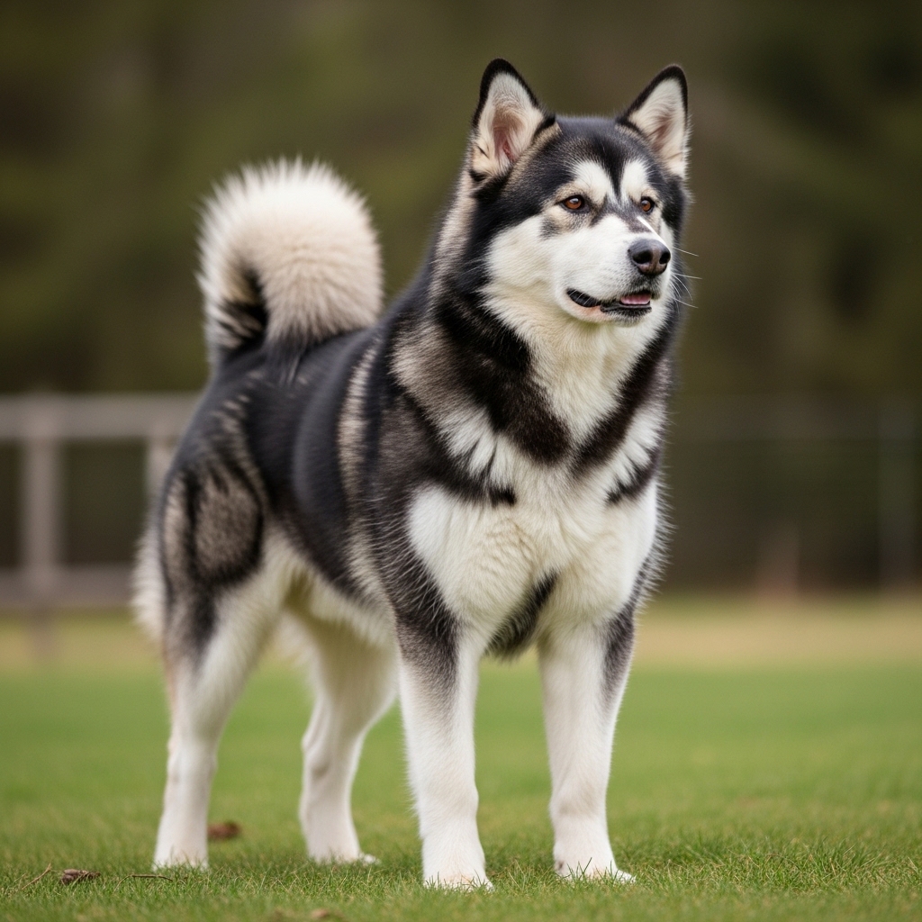 Аляскінський маламут - Чорно-білий
