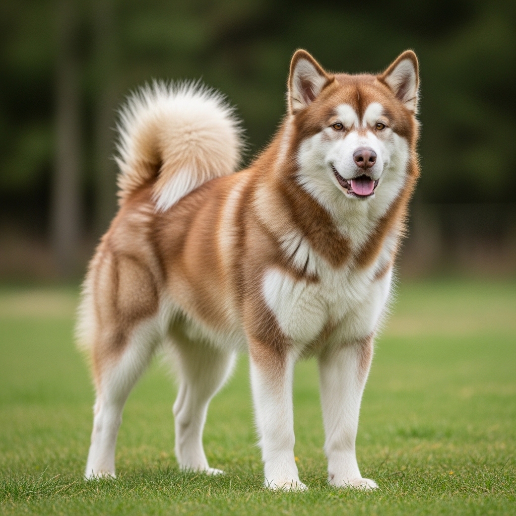 Аляскінський маламут - Рудо-білий