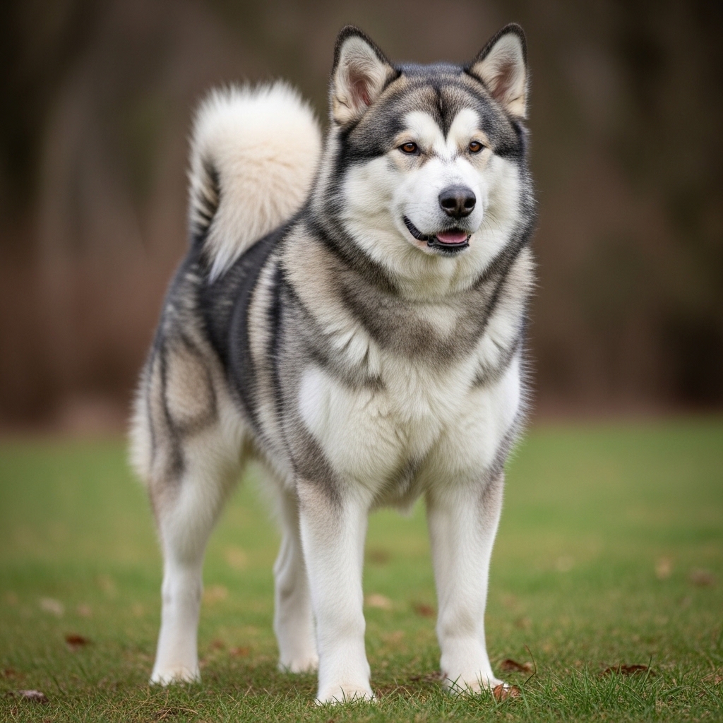 Аляскінський маламут - Сіро-білий