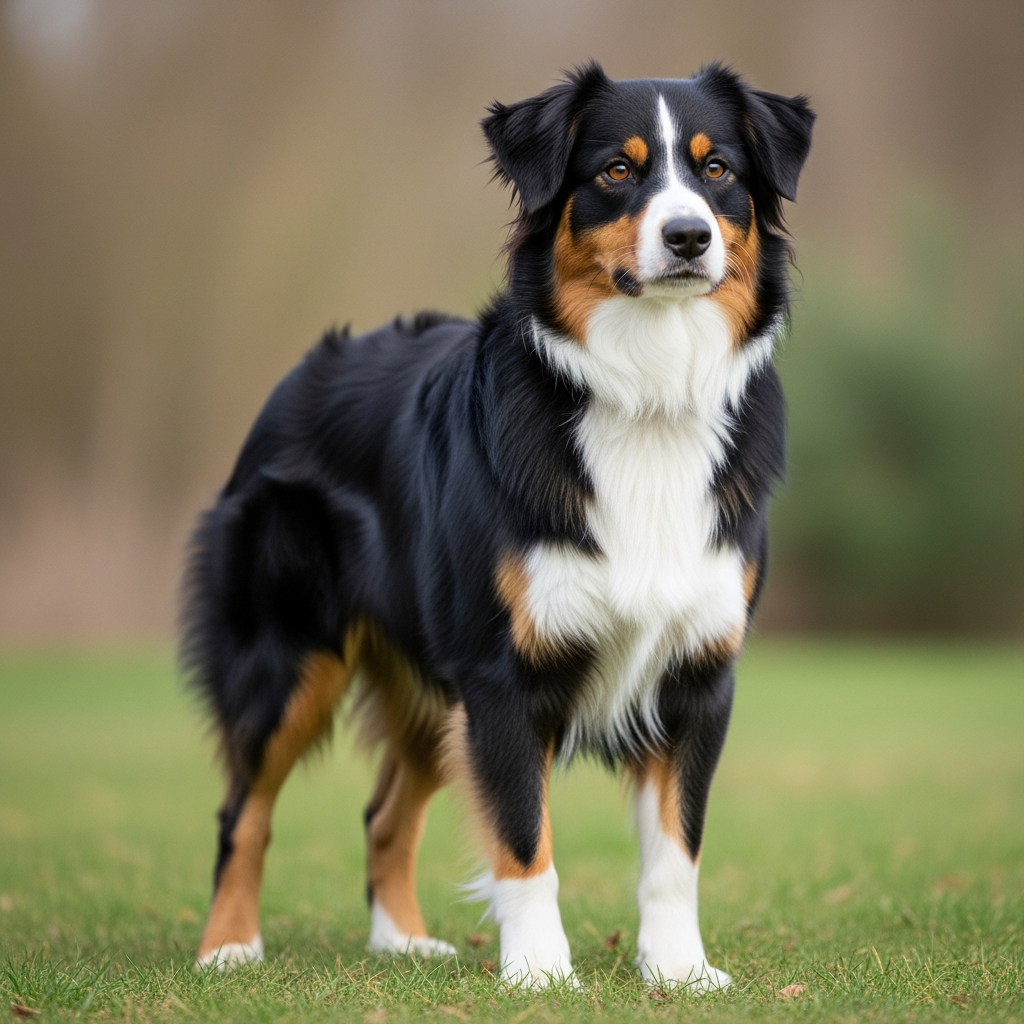 Австралійська вівчарка - Чорний тріколор