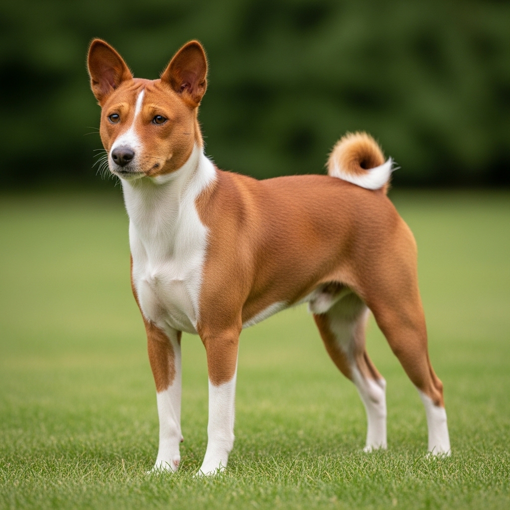 Басенджі - Червоно-білий