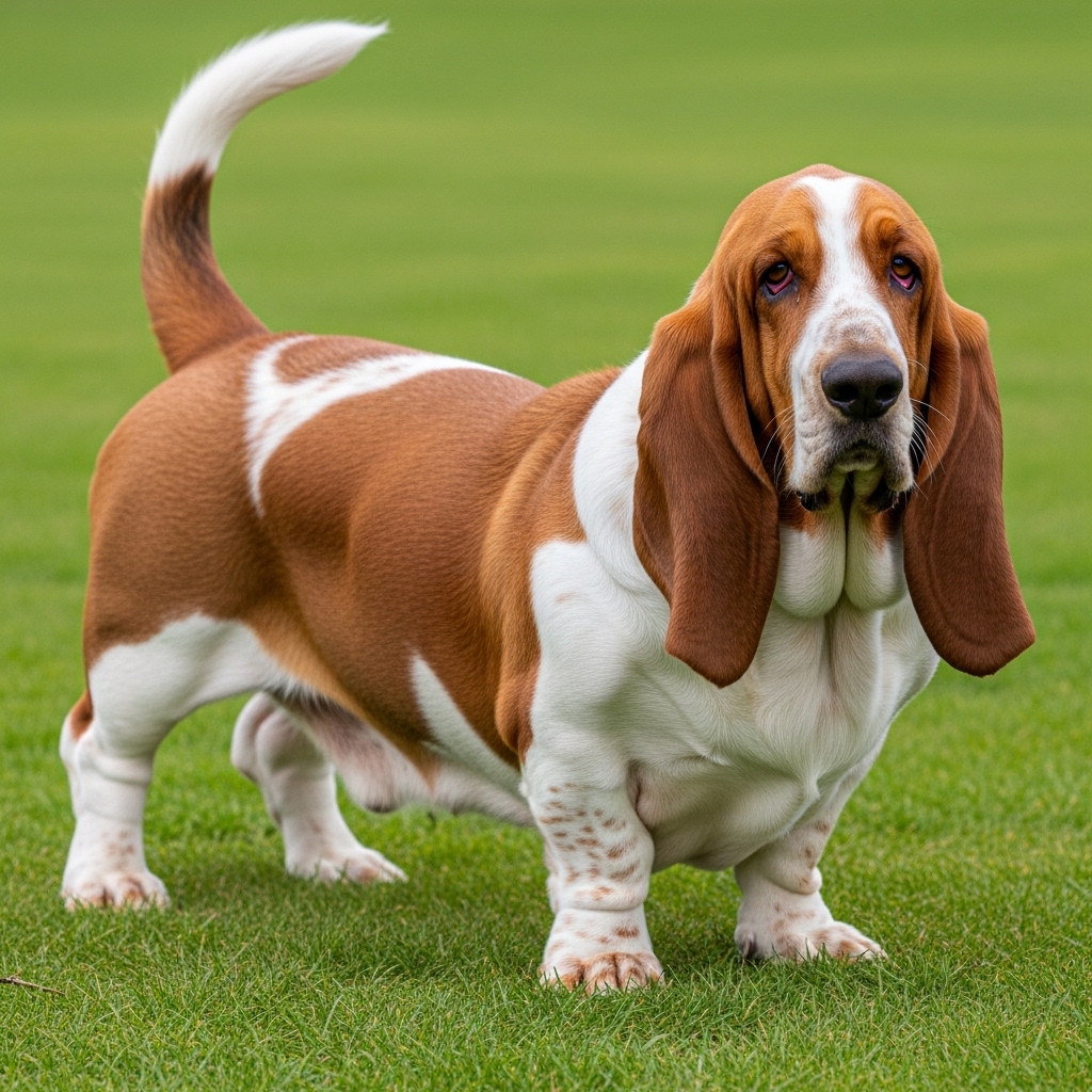 Бассет-хаунд - Біло-червоний