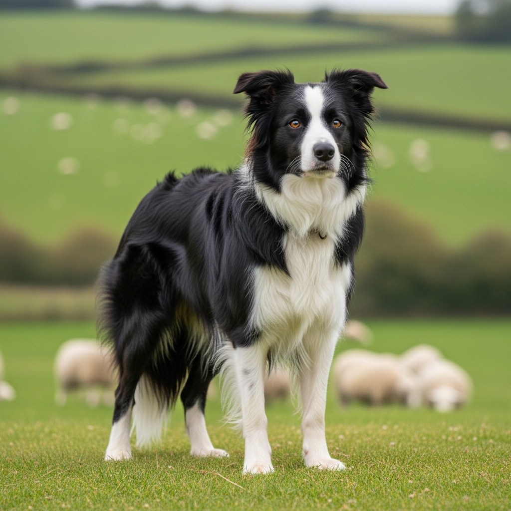 Бордер-колі - Чорно-білий