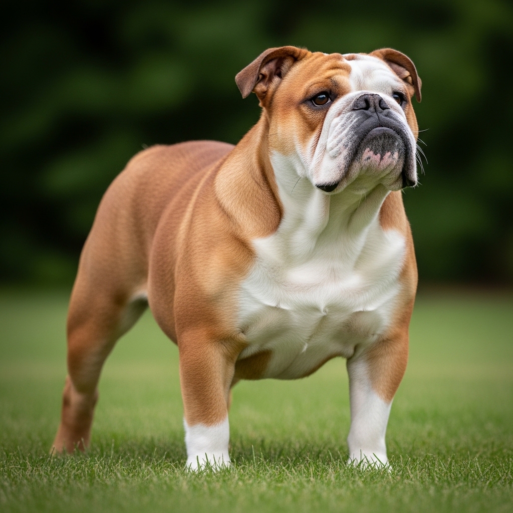 Англійський бульдог - Рудо-білий (piebald)