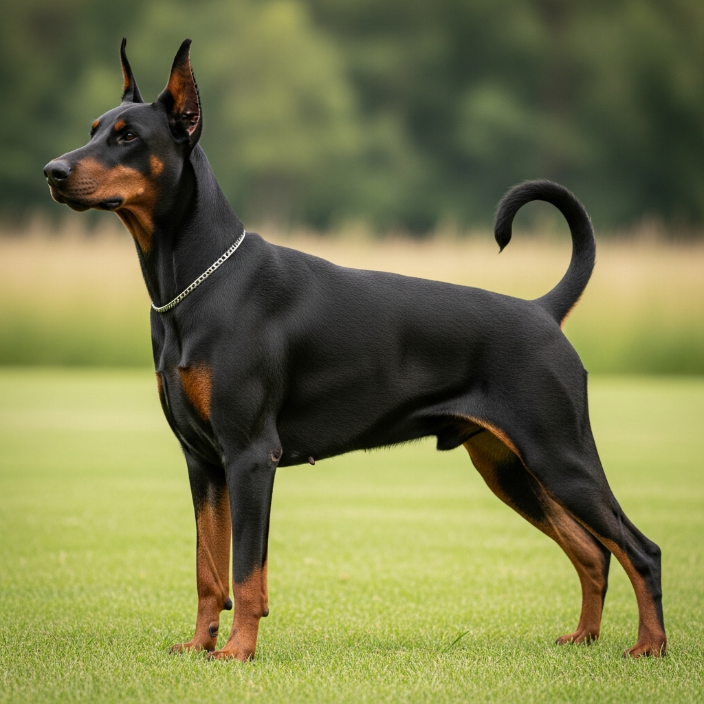 Доберман - Чорний з підпалом