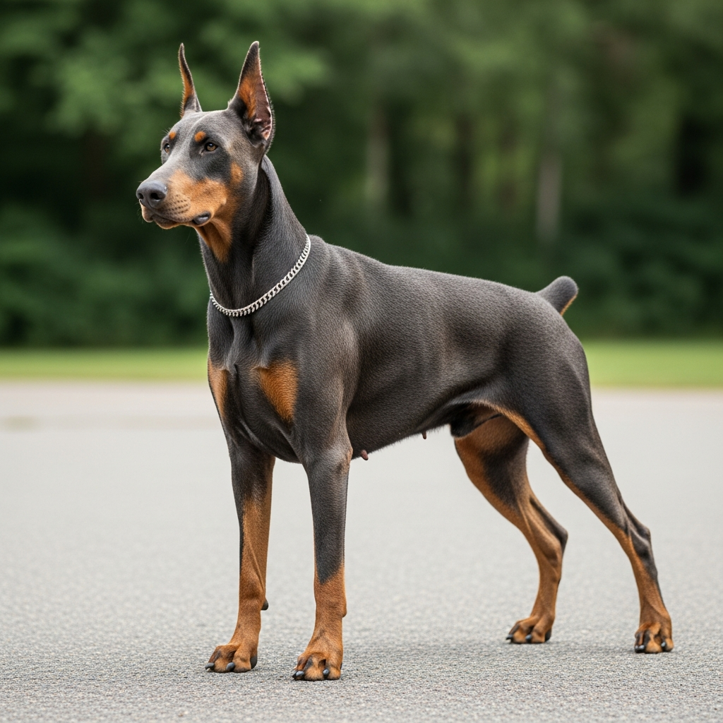 Доберман - Блакитний