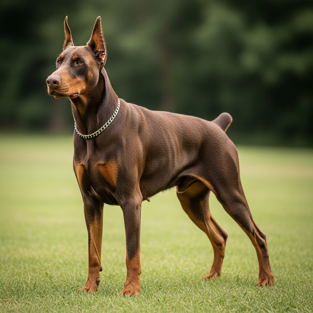 Доберман - Коричневий