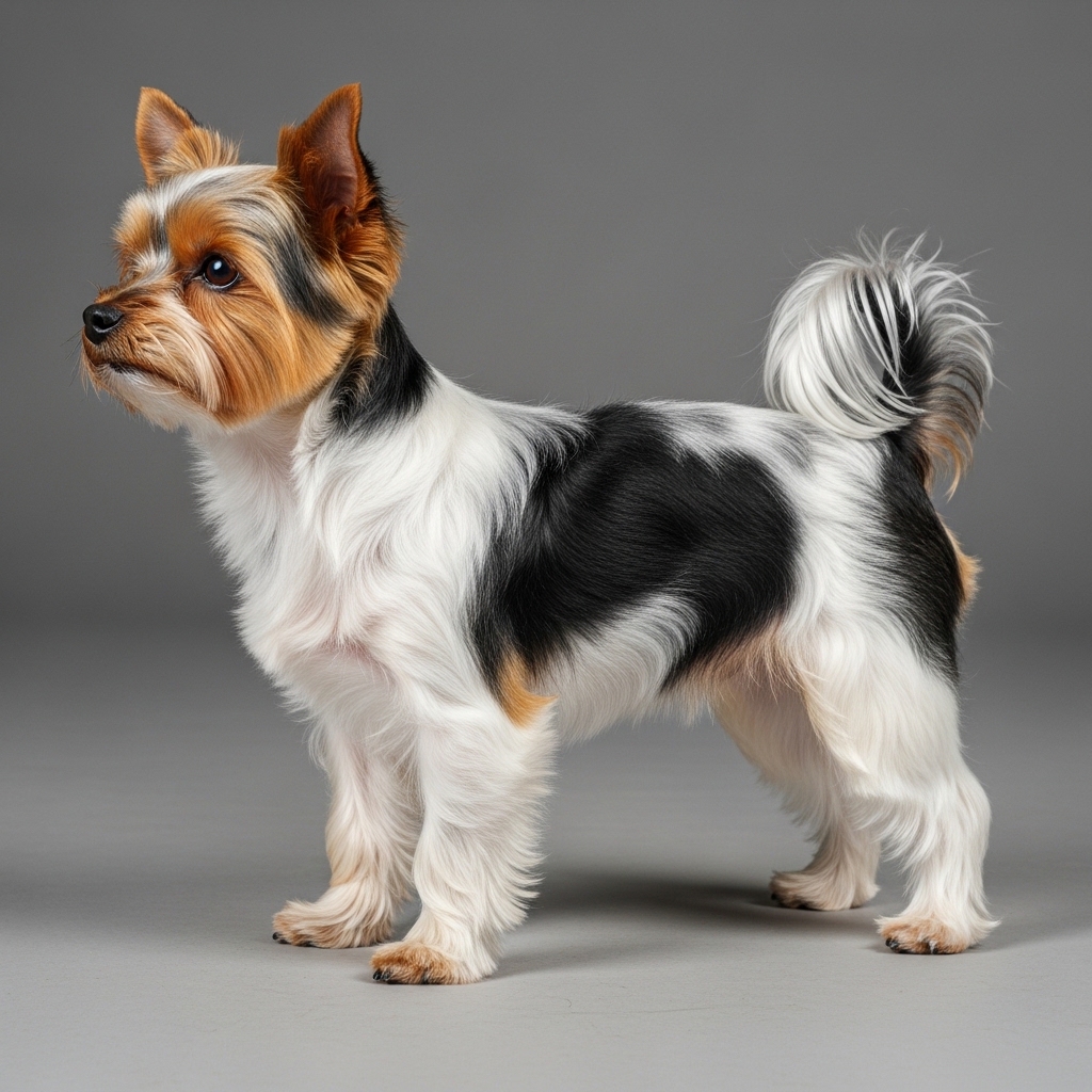 Йоркширський тер'єр - Parti (з білим)