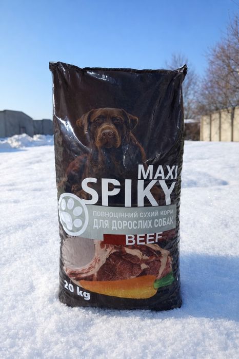 Корм для собак Spiky 20кг зі смаком яловичини